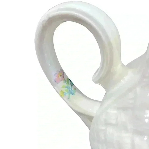 Trentham by Arthur Wood Floral White Teapot from England - Picture 3 of 12